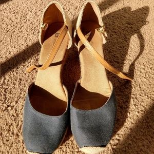 White Mountain Mamba Navy Wedge